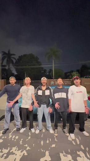 Synchronized Dance Routine Under Night Lights