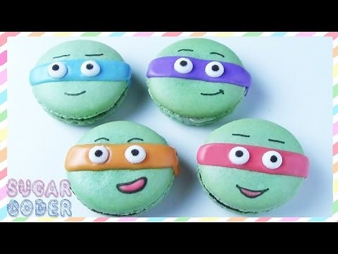 TEENAGE MUTANT NINJA TURTLES MACARONS COOKIES, DESSERT IDEAS
