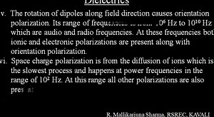 Dielectics | Frequency dependence of Polarization