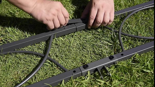 Freestanding Shelter Quality Double Tiered Grill Canopy, Outdoor BBQ Gazebo Tent with UV Protection, Beige 127" W