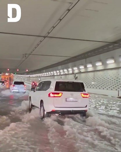 Roads flood across Qatar as heavy rain falls