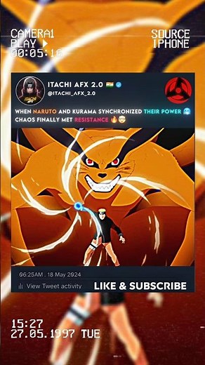 🤯 WHEN NARUTO AND KURAMA COMBINED THEIR POWERS & MAKE RASINGAN 🥶