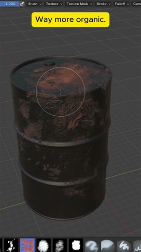I Made My Own Realistic Rust Brushes (Free!) #blender