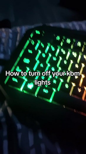 How to Turn Off Keyboard Lights