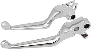 Brake Clutch Hand Lever Chrome Handle Levers Aluminum for Sportster XL 883 1200 Dyna Softail Fat Boy Touring Road King Street Glide