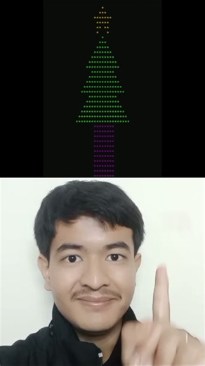 Coding a Christmas Tree in Python 🎄🐍 #shorts