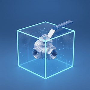 [Hot Item] T Type Stainless Steel 3 Way Ball Valve with Blue Handler