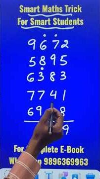 Superfast & Error-Free Addition II Add Large Numbers Easily II Vedic Math Short Trick #youtubeshorts