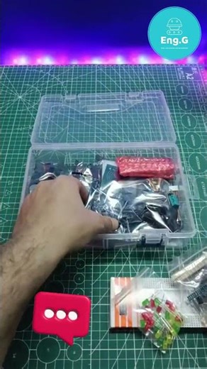 🤖 كت أردوينو — أكتر من 35 قطعة في صندوق واحد! #tech #arduino #kids