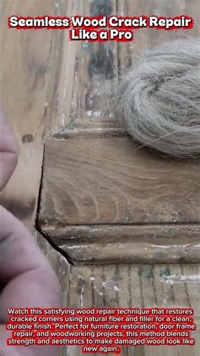 Seamless Wood Crack Repair Like a Pro #woodworking #carpentry #wood