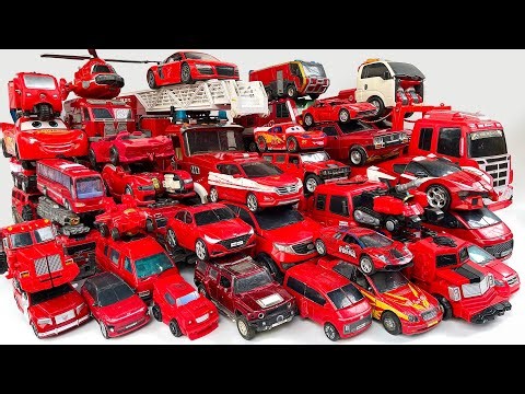 Ultimate Red Color Transformers Hello Carbot Tobot Miniforce 40 Vehicle Transformation Robot Car Toy