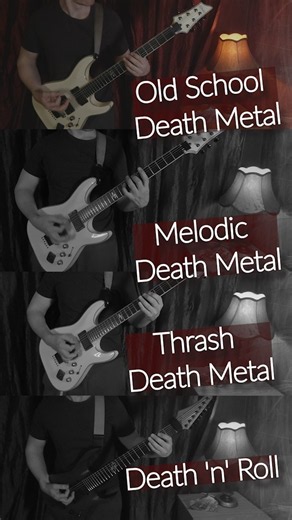 Old School Death Metal → Melodic Death Metal → Thrash Death Metal → Death'n'roll
