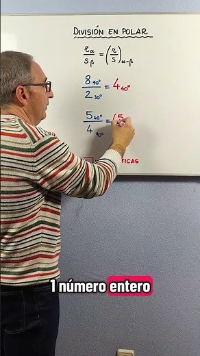 DIVISION ➗ of COMPLEX numbers 🔢 in POLAR form #complex #division #polar