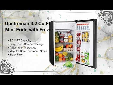 Upstreman 3.2 Cu.ft Mini Fridge Review ❄️Compact Fridge with Freezer | Best Dorm Refrigerator (2026)