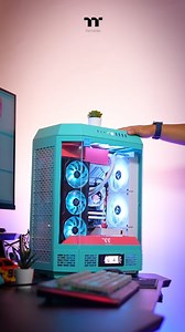 Thermaltake The Tower 600 Mint Strawberry #tt #case #computer #pcsetup #mintstrawberry #thetower600 | Thermaltake Thailand