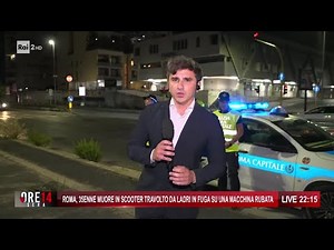Roma, 35enne muore in scooter travolto da ladri in fuga - Ore 14 Sera del 26/06/2025