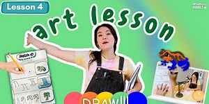 Easy Drawing Lesson for Kids: How to Draw Poison Dart Frogs in the Amazon