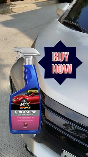 3.2K views · 20 reactions | Be a pro with MTX Quick Shine Carnauba Spray Wax. The fastest way to instantly give your car that freshly detailed image. ▪️ Detailed shine in half the time ▪️ Super slick finish ▪️ Keeps your car looking new #MicrotexPhilippines #mtxdetailing #wearemtx #BeaPro #MTXFamily #MTXPhilippines #kwentongmtx #BikePro | MTX Philippines | Facebook
