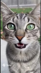 Fighting a Dog… But One “Meow” Sends Him Running! 😂🦁🐶 #funnymoments #CuteCats #YouTubeShorts