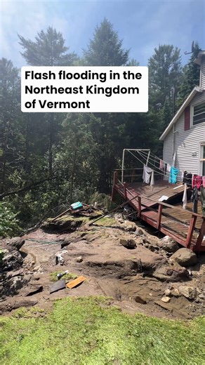 292K views · 4.7K reactions | State officials say Caledonia County appears to have suffered the worst damage from Thursday’s flash floods. And nowhere took a harder beating than the small town of Sutton, where multiple homes were severely damaged or destroyed. Read: https://www.vermontpublic.org/local-news/2025-07-11/flooded-again-sutton-residents-return-to-damaged-homes | Vermont Public | Facebook