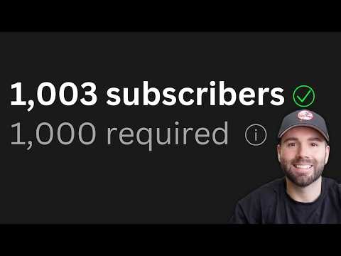 Getting 1,000 Subscribers is EASY (here's how to do it)