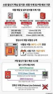 [소방전기시설의 구조와 원리 8강] 1분 만에 끝내는 소방 발신기 완벽 정리! 핵심 수치 암기