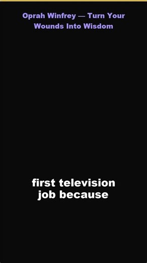 Oprah Winfrey Turn Your Woun