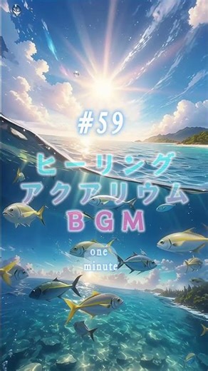 睡眠導入】水平線の彼方へ…🫧59秒のアンビエント・ヒーリング Vol.59 #Shorts #睡眠用bgm