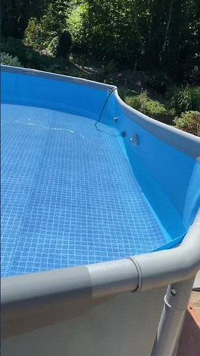 Bestway Oval Pool Sides Bowing In While Filling, Not to Worry! #shorts