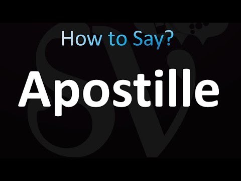 How to Pronounce Apostille (correctly!)