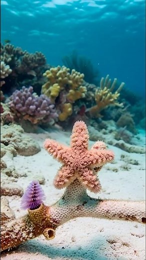 The Unbelievable Life of the Doughboy Starfish (From Birth to Death) #shorts #starfish