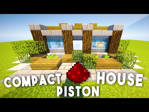 9x9 Redstone Piston House (Compact & Complex) - Minecraft
