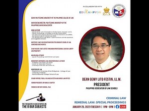 Criminal Law by as Dean Gemy Lito L. Festin 2022