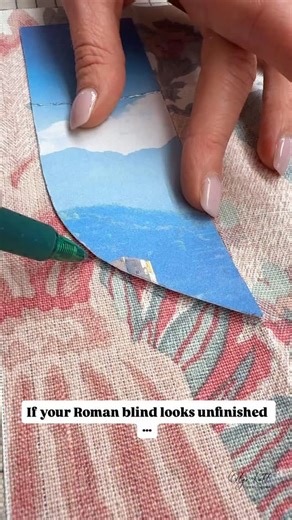 67K views · 1.1K reactions | Just a small detail added to a standard Roman blind. Every maker designs side flaps differently - with their own shapes and techniques - but the purpose is always the same: to cover the sides of the chain headrail #romanblind #tips #reel #sewing | Kott Soft furnishings | Facebook