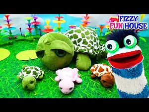 Fizzy Helps Mama Turtle Find Her Babies | Color Exploring Video For Kids