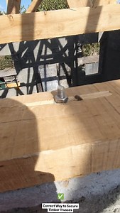 40 reactions | The Correct Way to Secure Timber Roof Trusses; Timber...