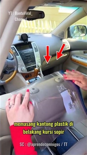 Genius idea of ​​installing a cell phone pouch 📲 inside the car ⁉️🤔 || #shorts #trend