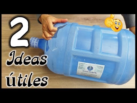 2 IDEAS ÚTILES CON BIDONES DE AGUA - Manualidades para organizar - Crafts with water bottles
