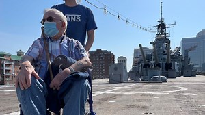 US Sailor makes long awaited return to Battleship Wisconsin