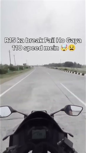 R15 110 ki speed mein brake fail Ho Gaya #ABS #benellitrk #indianbikes #rearsets #bikeindia #ytshort