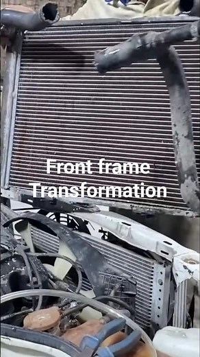Car Radiator Repair: Mechanic's Front Frame Transformation!