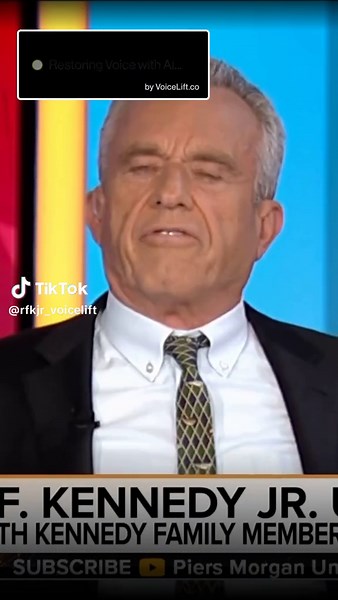 What happened to RFK Jr.'s voice? #ai #machinelearning #rfkjr #rfk | Machine Learning