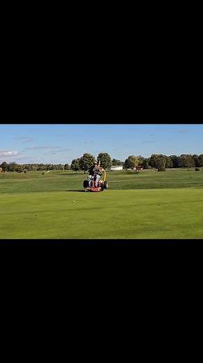 Ranger Rick Schnebelt keepin' them greens baby bottom smooth!!! | Butler Falls Golf Course