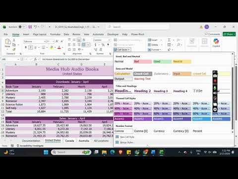 Shelly Cashman Excel 2019 | Module 5: SAM Project 1a Media Hub #shellycashman