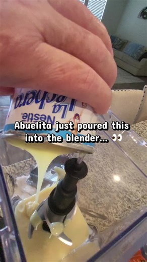 If you see **La Lechera going into the blender in Abuelita’s kitchen… you know something good is coming. 👀 Guess the dessert 👇 Follow Abuelitas Flavors for homemade Mexican sweets. #MexicanDesserts #DulcesMexicanos #Lechera #FoodTok#texasfood
