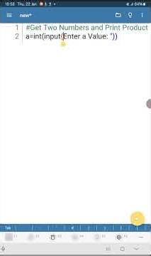 Get two numbers and print product in Python #pythontutorial #pythontamil #python