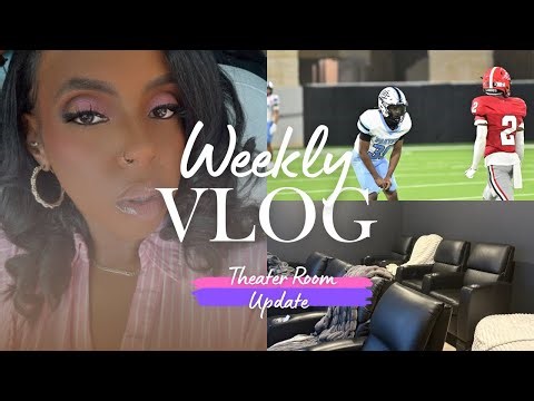 Theater Room Glow-Up + Foodie Adventures | Weekly Vlog 🍕☕📚