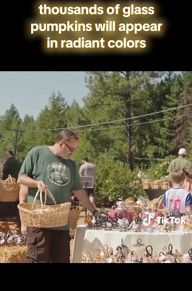 thousands of glass pumpkins will appear in radiant colors #glassblowing #FentySuperBrandDay #HandblownGlass #PumpkinPatch
