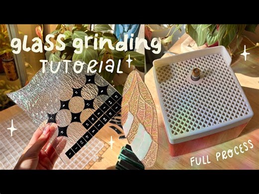 Stained Glass For Beginners - Glass Grinding Tutorial