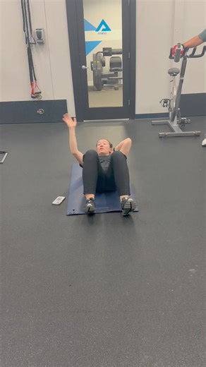 Ab time! Fitness Coach, Claire walks her class through ab exercises from various levels of difficulty. She explains do’s and don’t’s and how to most effectively perform the movements. #movement #exercise #ab #abworkout | Applied Fitness Solutions-Ann Arbor